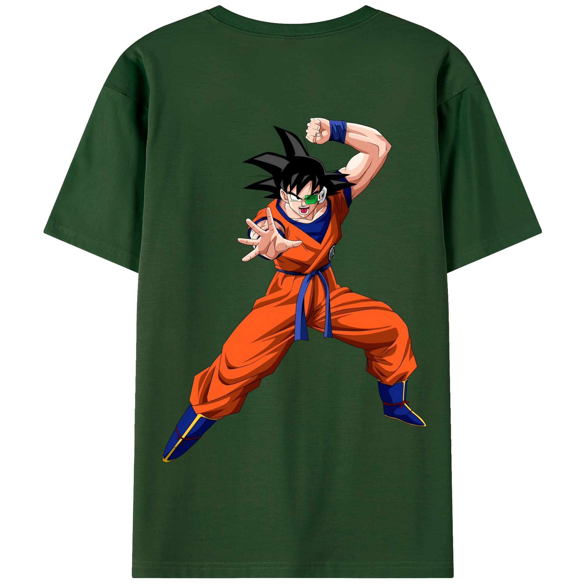 （画像用） ドラゴンボール 孫悟空（そん ごくう）Son Goku カカロット DRAGON BALL Kakarotto 綿100％半袖Tシャツ（背面プリント）